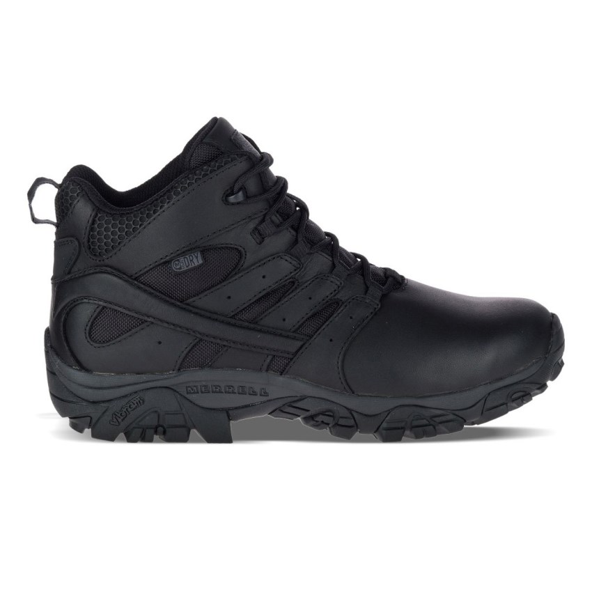 Bottes de Securite Merrell Moab 2 Mid Tactical Response Waterproof Noir Femme | V.C.JTYY